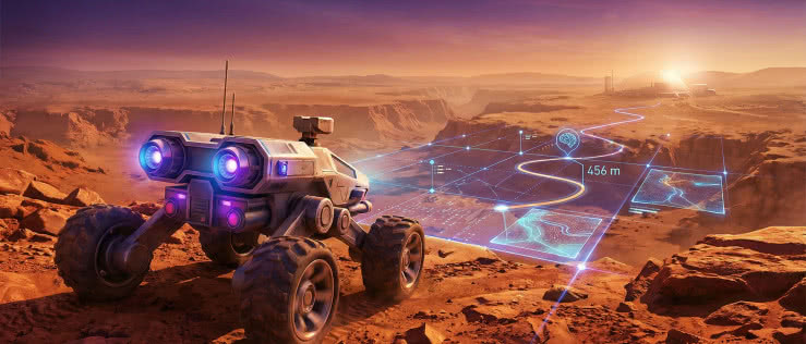 AI przejmuje kierownicę na Marsie: 456 metrów bez ludzkiej pomocy!