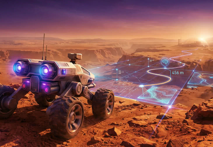 AI przejmuje kierownicę na Marsie: 456 metrów bez ludzkiej pomocy!