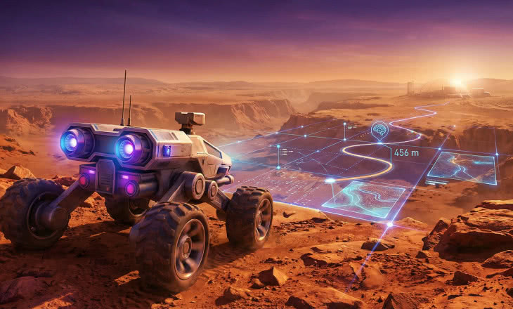 AI przejmuje kierownicę na Marsie: 456 metrów bez ludzkiej pomocy!
