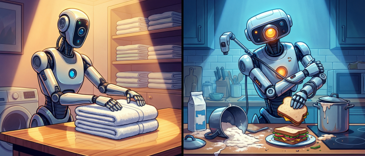 Robot układa 850 ręczników bez mrugnięcia – kuchnia wciąż poza ligą