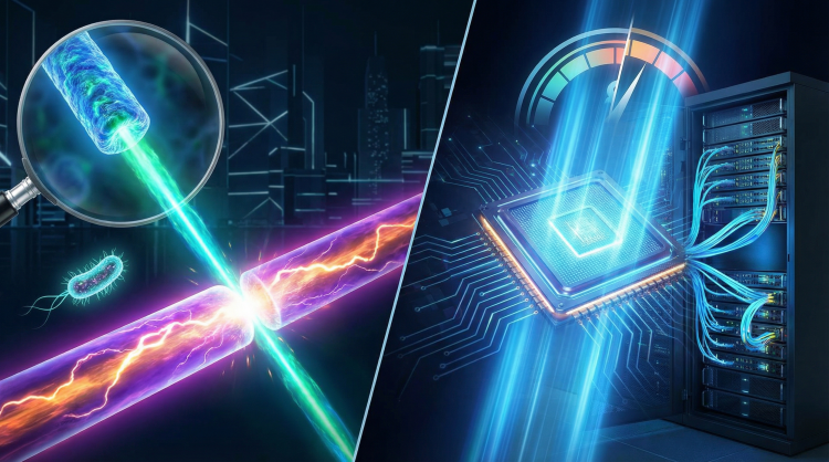 Laser wielkości bakterii kroi energię komputerów o połowę!