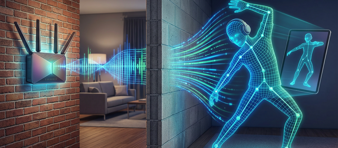 Router WiFi prześwietla ściany - AI odtwarza pozę ciała w czasie rzeczywistym
