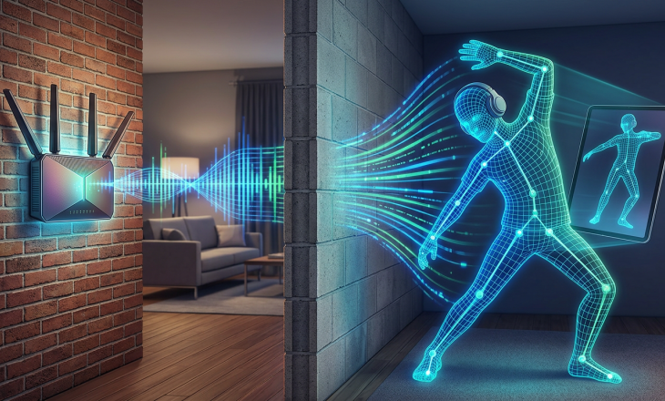 Router WiFi prześwietla ściany - AI odtwarza pozę ciała w czasie rzeczywistym
