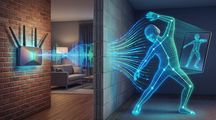 Router WiFi prześwietla ściany - AI odtwarza pozę ciała w czasie rzeczywistym