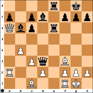 Paulsen-Morphy, Nowy Jork, 1857, pozycja po 17.Ha6?