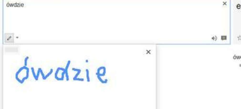 Translate z możliwością pisania ręcznego