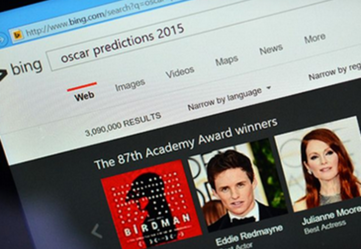 Bing trafnie wytypował Oscary 