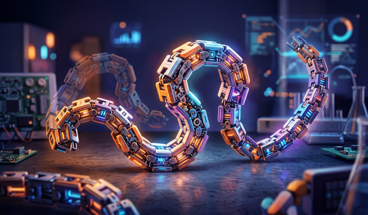 Robotyczny łańcuch z Amsterdamu uczy się kształtów bez centralnego sterowania