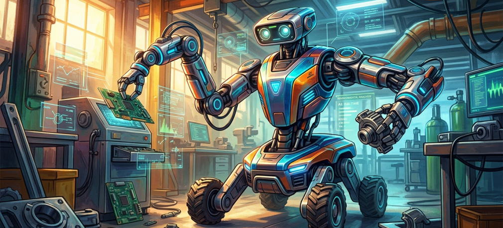 Alfie - dwuręczny robot z Physical AI przełamuje schematy automatyzacji