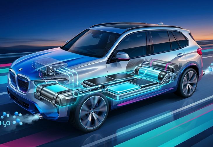Płaskie zbiorniki wodorowe BMW wydłużają zasięg do 750 kilometrów