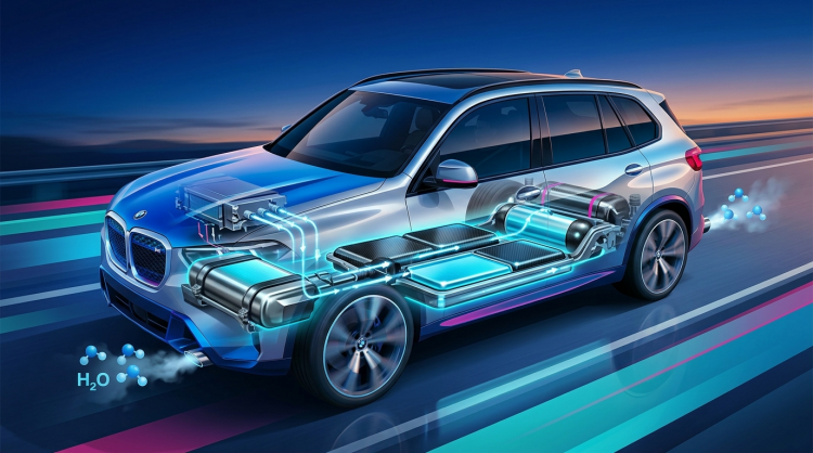 Płaskie zbiorniki wodorowe BMW wydłużają zasięg do 750 kilometrów