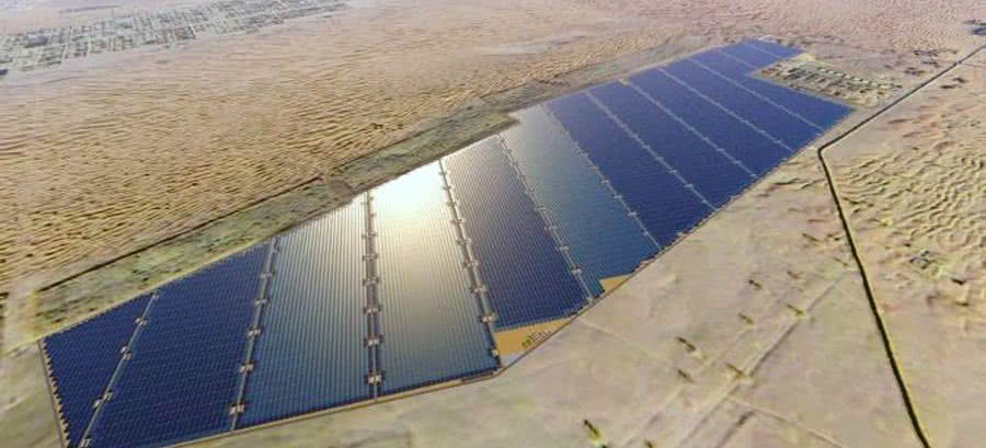 Rekordowa farma słoneczna w Emiratach