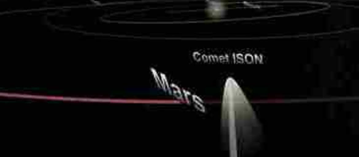 ISON przeleci w pobliżu Marsa