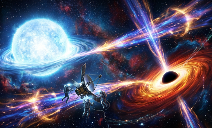 Cygnus X-1: Dżety o mocy 10 tysięcy Słońc tańczą w gwiezdnym wietrze