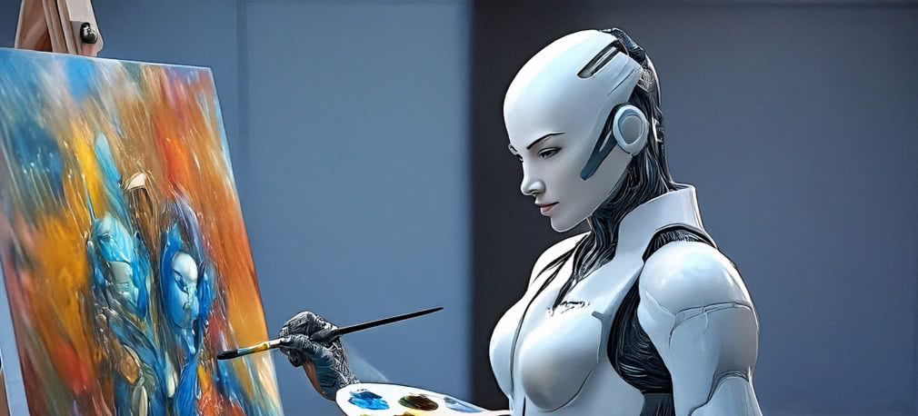 Robot-malarz sprzedaje swój obraz za 1,3 mln