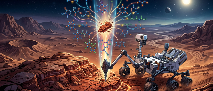 21 cząsteczek organicznych w marsjańskiej glinie – rekordowe odkrycie łazika Curiosity