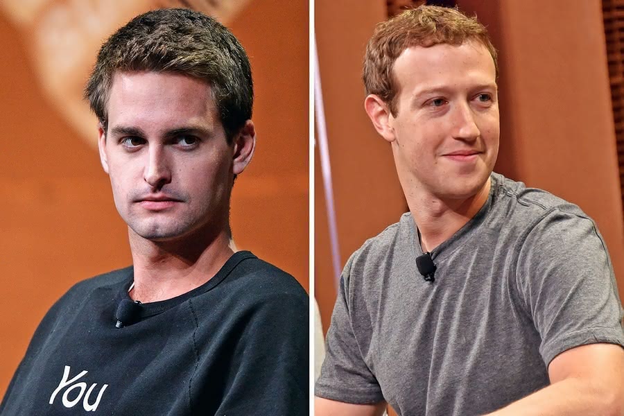 Evan Spiegel i Mark Zuckerberg
